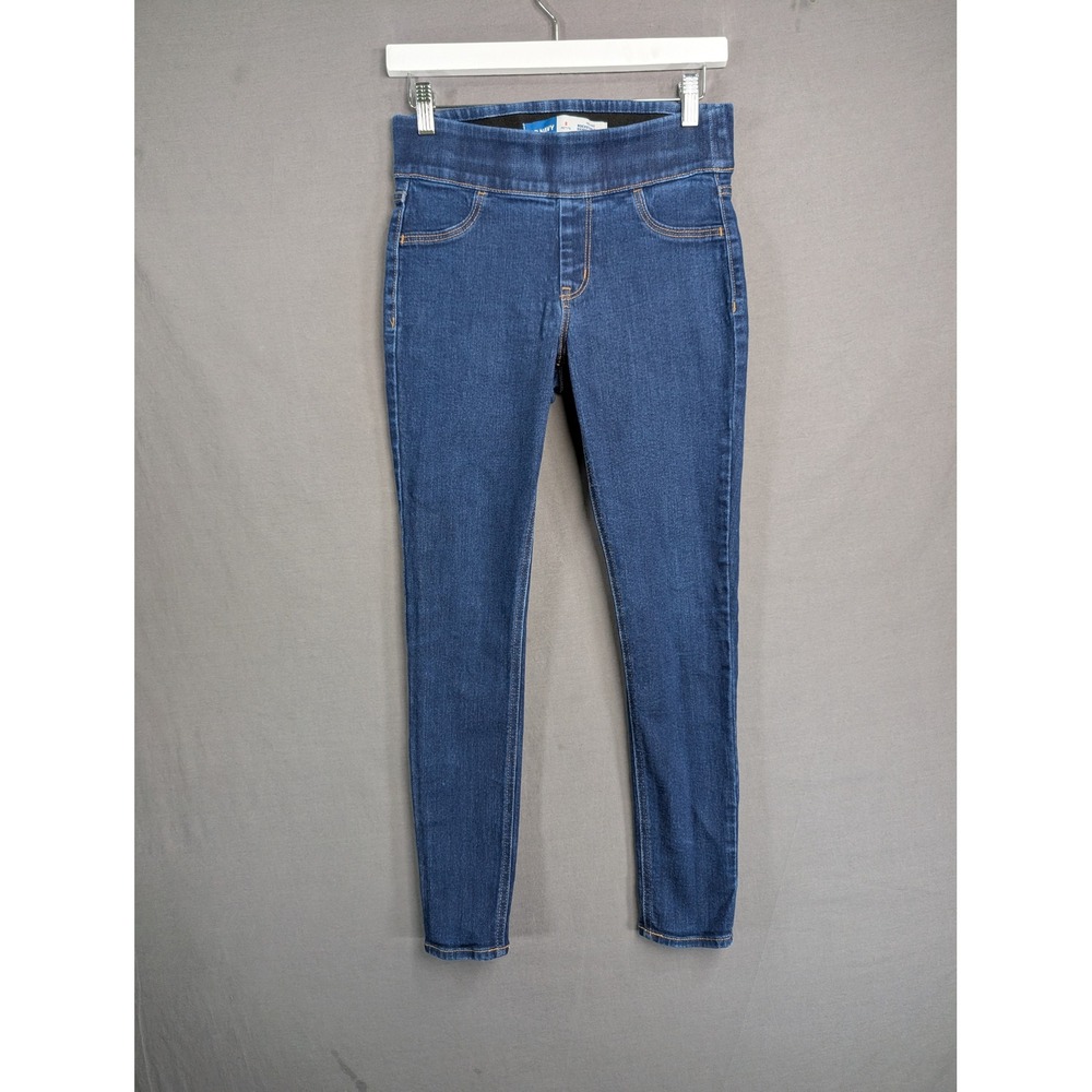 Old Navy Rockstar Super Skinny Jeggings Dark Wash Petite 2 Adjustable Waist